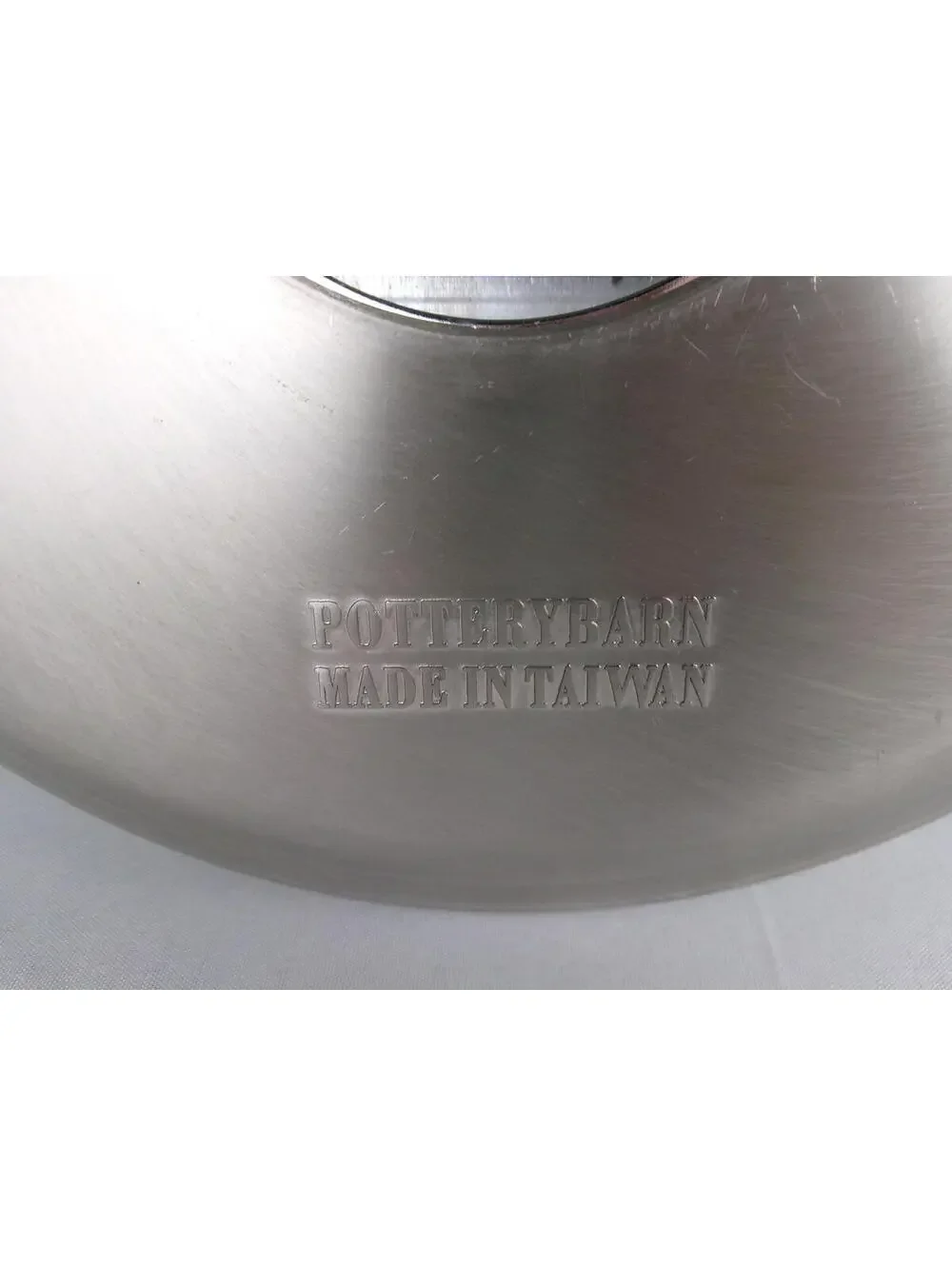 Pottery Barn Pocket Watch Wall Clock Silver Tone Roman Numerals Tested Works